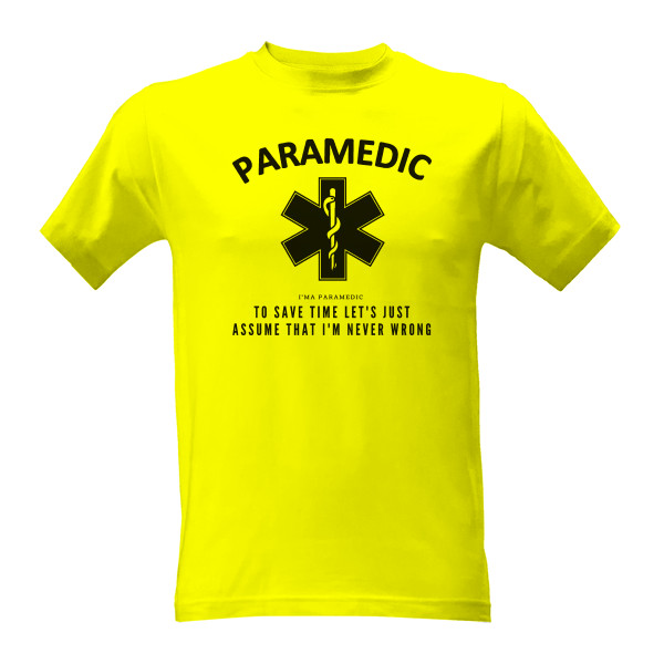 Tričko s potiskem PARAMEDIC