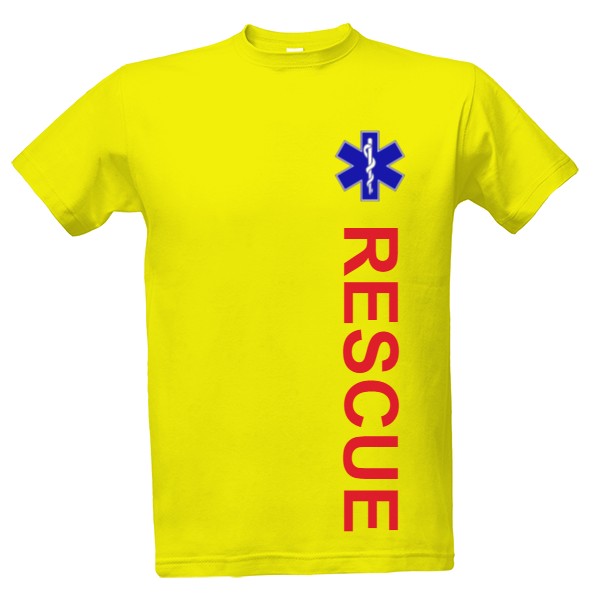 Tričko s potlačou Rescue 