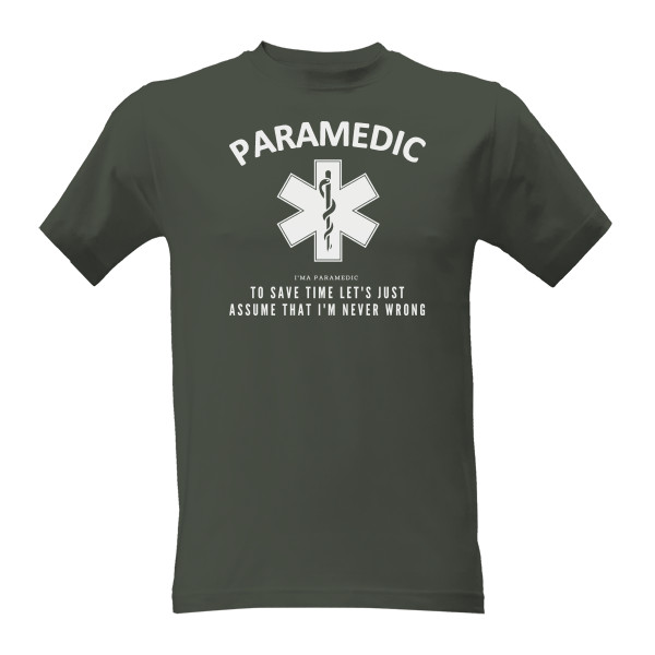 Tričko s potiskem PARAMEDIC