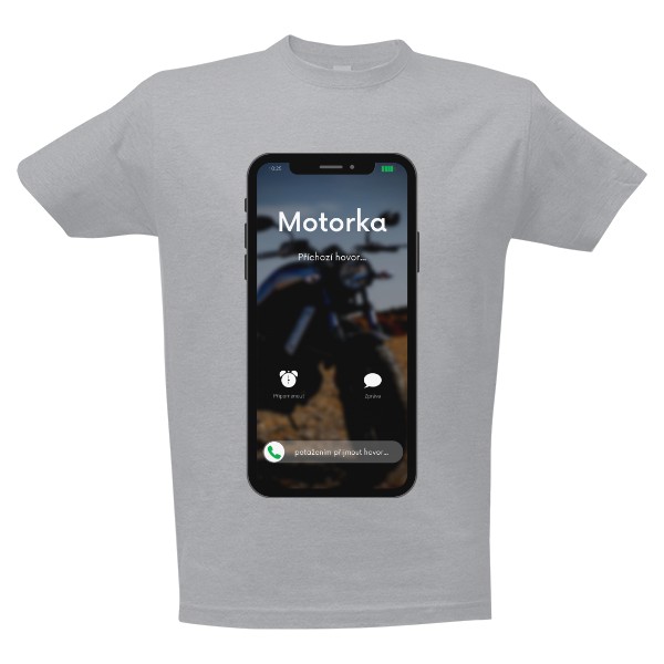 Tričko s potiskem Volá ti motorka - chopper